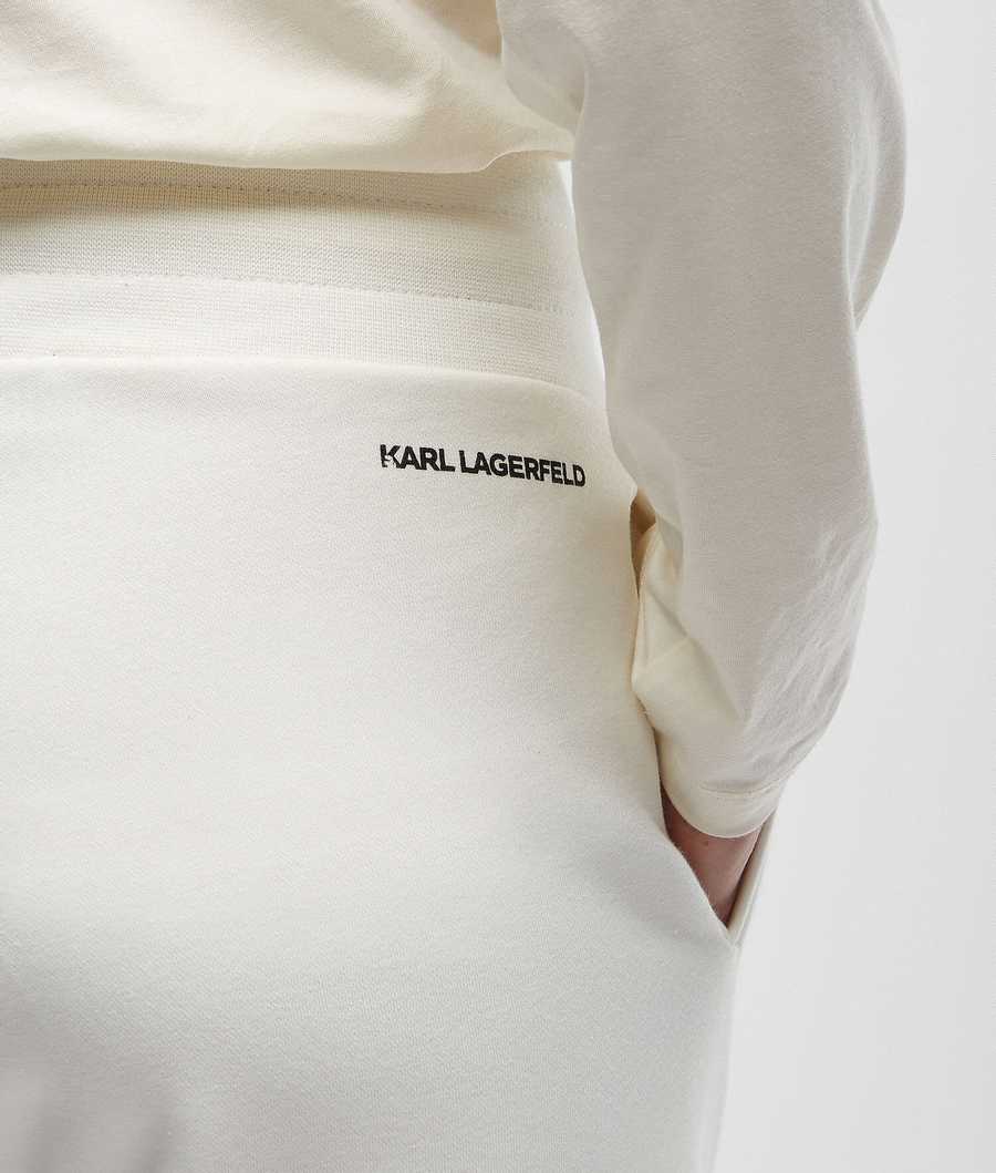 White Women's Karl Lagerfeld Kl Monogram Loungewear Joggers Loungewear | TH679YBOS