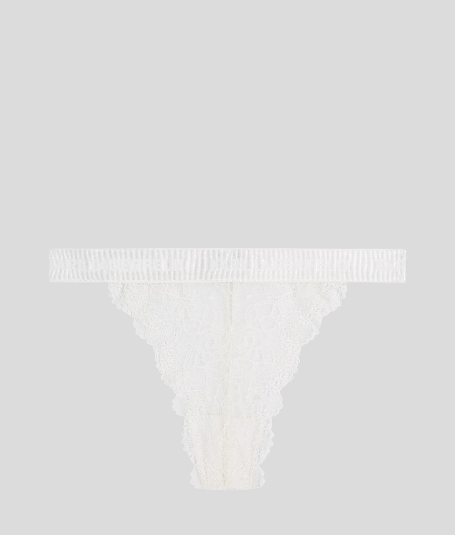 White Women\'s Karl Lagerfeld Lace Brazilian Briefs Underwear | TH750AEZS