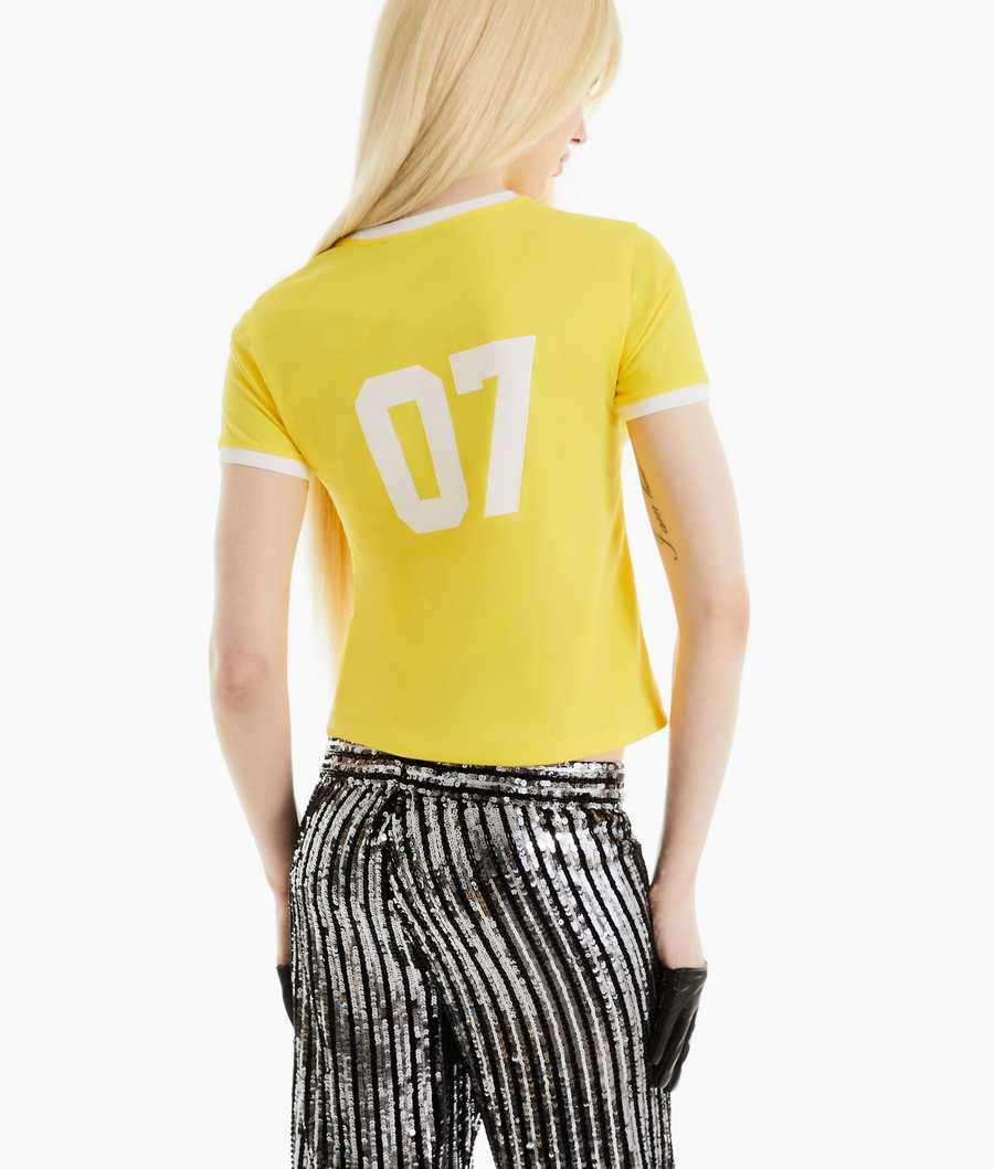 Yellow Men's Karl Lagerfeld Karl Lagerfeld X Alled-martinez Team Karl T-Shirts | TH345PSBV